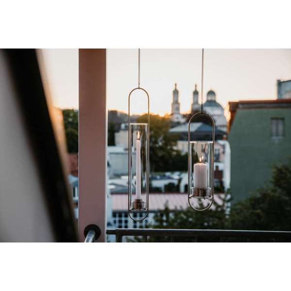 OVAL CANDLE 55 Bougeoir argent