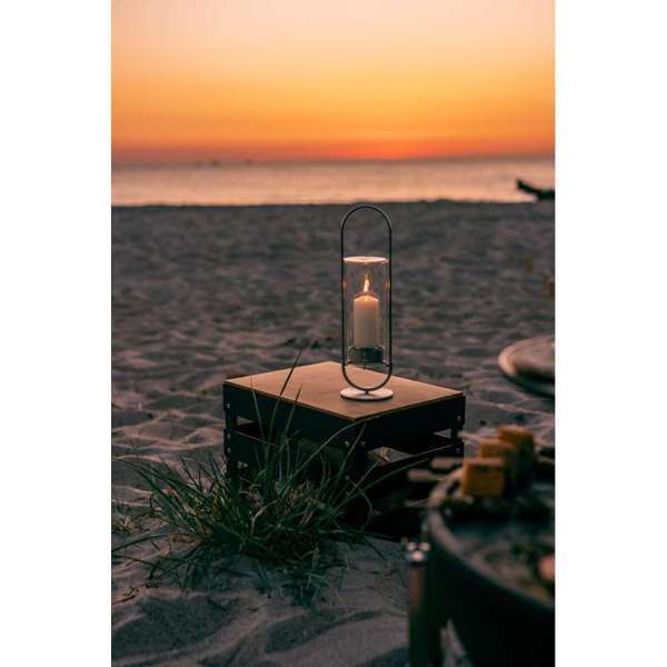 OVAL CANDLE 35 Bougeoir argent