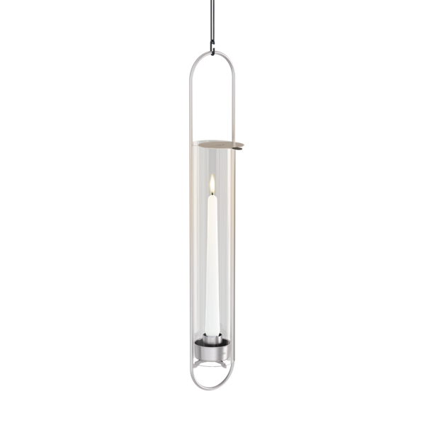 OVAL CANDLE 55 Bougeoir argent