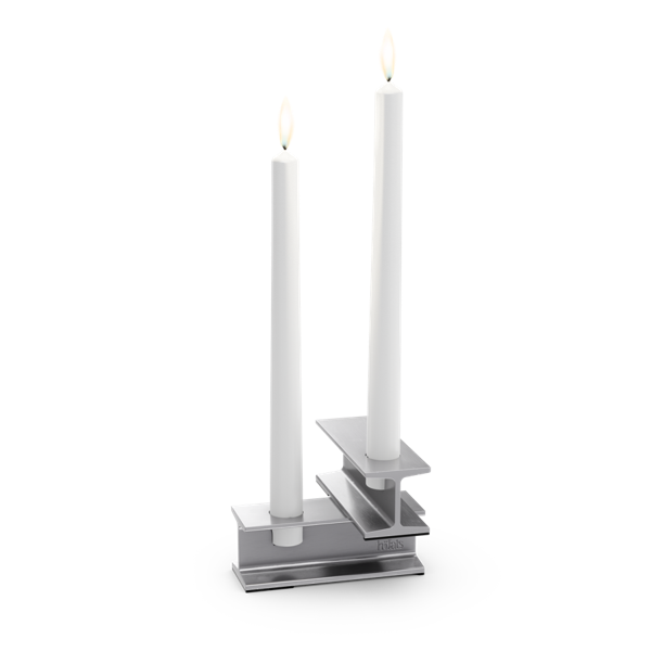 HENRY METAL I Bougeoir argent