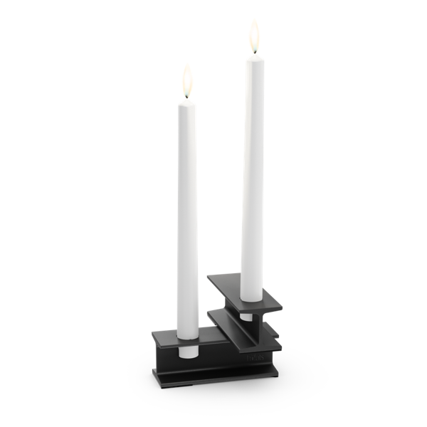 HENRY METAL I Bougeoir noir