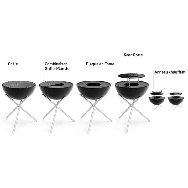 BOWL 70 Set Plancha Grille basse
