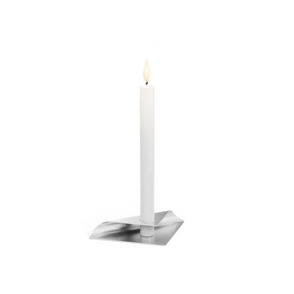SQUARE CANDLE Bougeoir argent