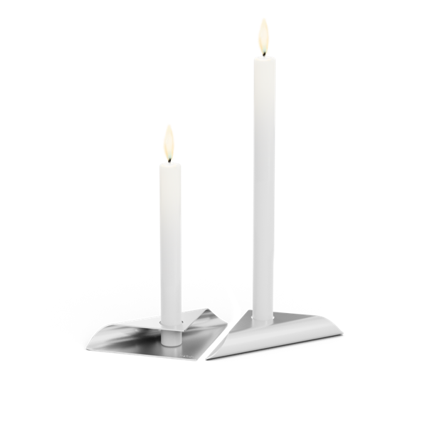 SQUARE CANDLE Bougeoir argent