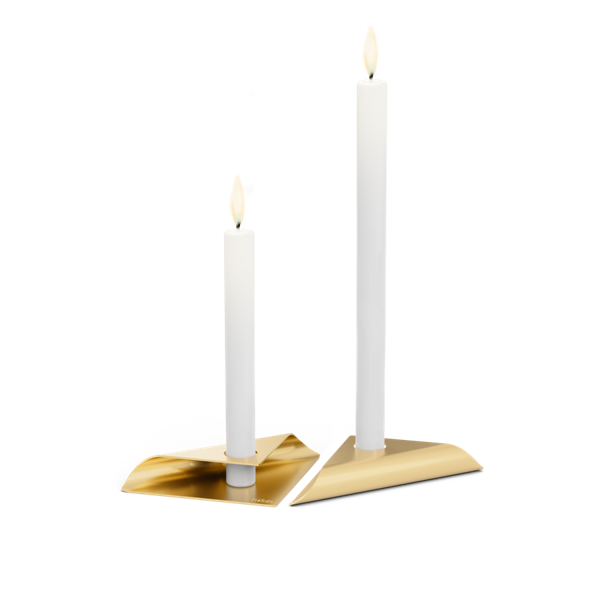 SQUARE CANDLE Bougeoir or
