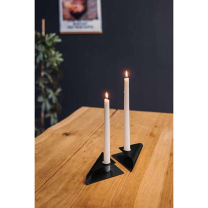 SQUARE CANDLE Ensemble de bougeoirs noir