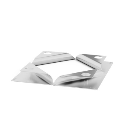 SQUARE CANDLE Ensemble de bougeoirs argent