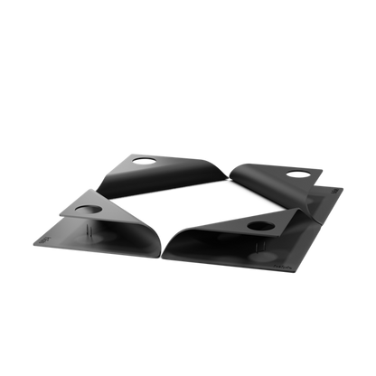 SQUARE CANDLE Ensemble de bougeoirs noir