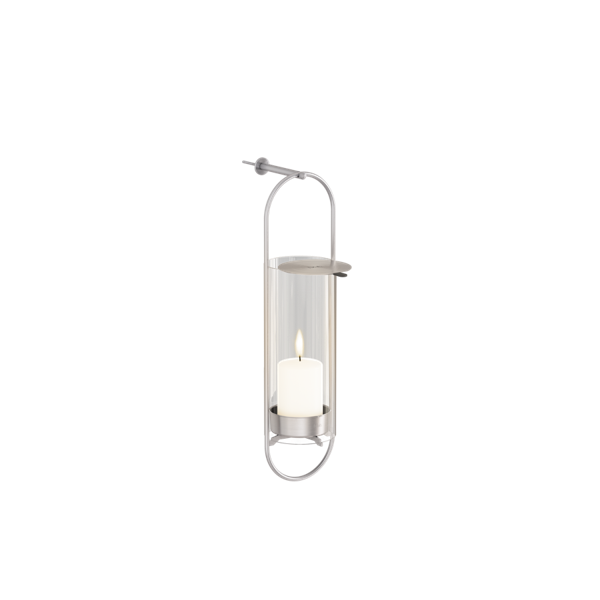 OVAL CANDLE Fixation Murale argent