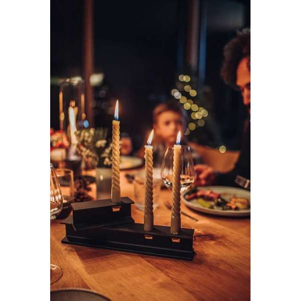 HENRY METAL II Bougeoir noir