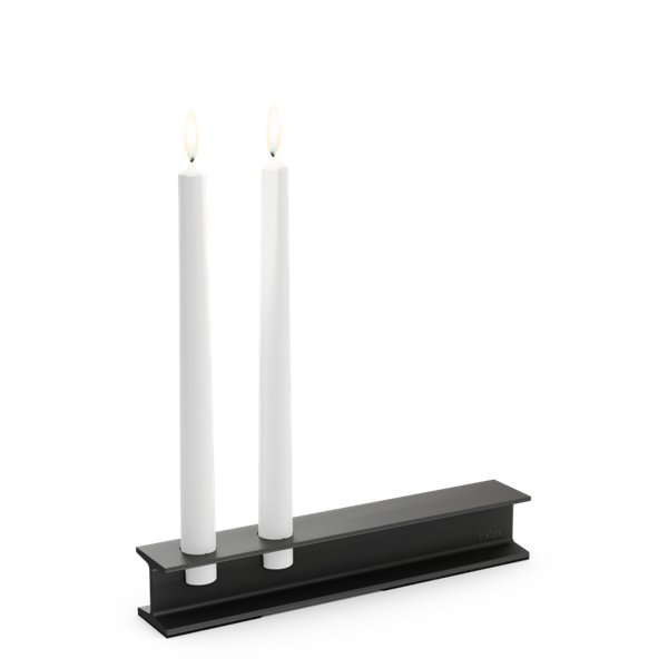 HENRY METAL II Bougeoir noir