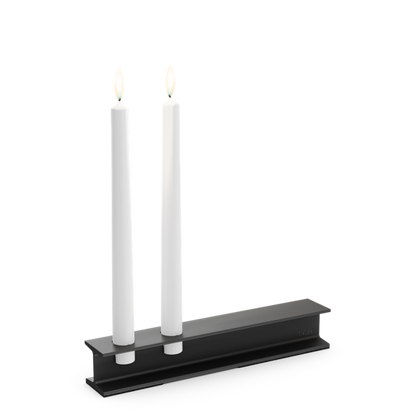 HENRY METAL II Bougeoir noir