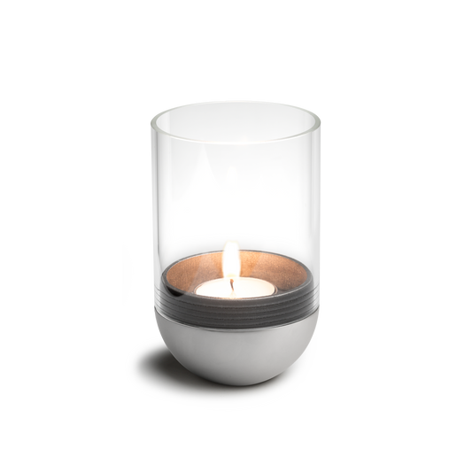 GRAVITY CANDLE Photophore argent