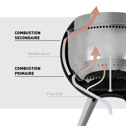 MOON 45 Brasero avec pied haut