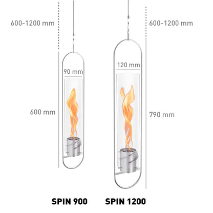 SPIN 1200 Feu suspendu Argent