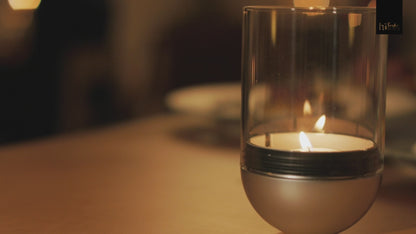 GRAVITY CANDLE Photophore argent